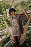 Cheetah Mineral-Washed Oversized Graphic Tee