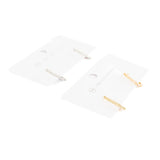 HOOP DIAMOND EARRINGS - WATERPROOF