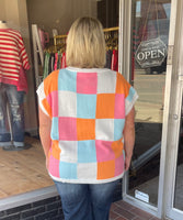 CHECKER SWEATER VEST