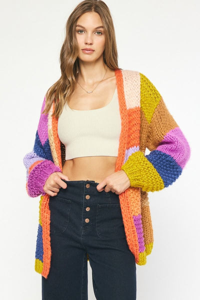 Colorblock Cardigan