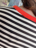 3/4 Sleeve Casual Striped Top
