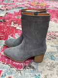 Gray Suede Boots