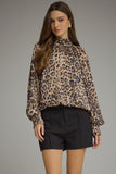 Lainey Leopard Blouse