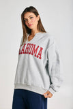 Oklahoma Split-Neck Terry Sweatshirt