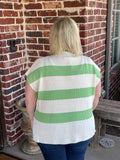 Striped Sweater - Green