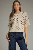 Sarah Polka Dot Sweater - Cream