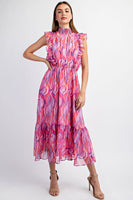 Printed Midi Dress