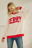 Knit Merry Ringer Sweatshirt
