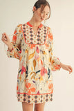 Floral Peasant Dress