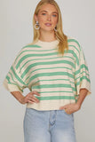 Millie Striped Sweater - Green