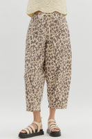 Leopard MidRise Ankle Pants