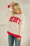 Knit Merry Ringer Sweatshirt