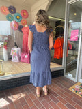 Plaid Nights Smocked Dress