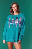 Nutcrackers Detailed Oversized Sweatshirt