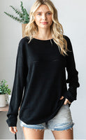 Solid Relaxed Knit Sweater