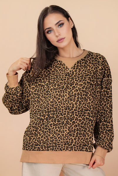 Leopard Casual Sweathirt