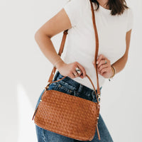 HARPER HOBO WOVEN SHOULDER BAG