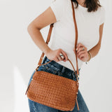 HARPER HOBO WOVEN SHOULDER BAG
