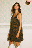 Denim Leopard Mini Dress