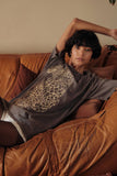 Cheetah Mineral-Washed Oversized Graphic Tee