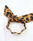 Evanston Heart Scarf Bracelet Brown Leopard