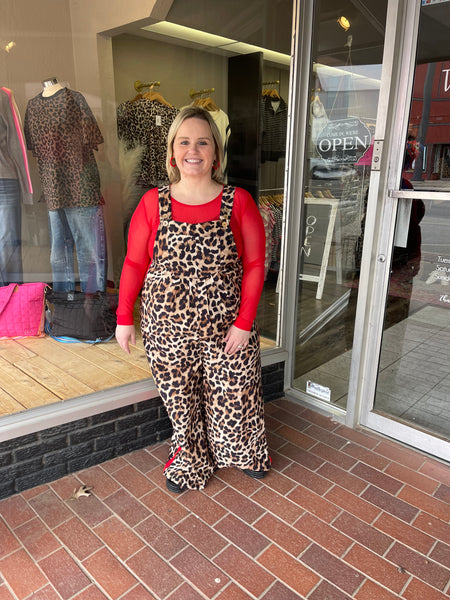 Leopard Printed Overalls