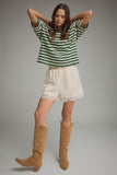 Striped Tee - Green