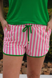 Melon Poppy Stripes Everyday Shorts