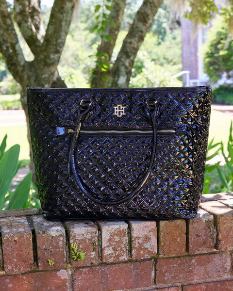 Jayden Tote Black Patent