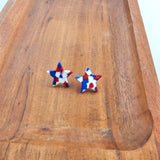 Liberty Star Studs - Red, White & Blue