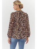 Leopard Chiffon Top