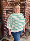 Millie Striped Sweater - Green