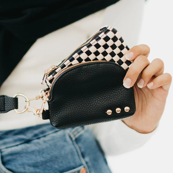 WONDERLUST WOVEN DUAL POUCH WRISTLET