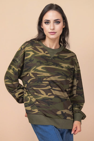 Camo Causal Sweatshirt