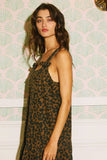 Denim Leopard Mini Dress