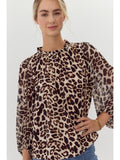 Leopard Chiffon Top