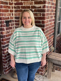 Millie Striped Sweater - Green