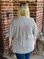 Striped Collard Blouse
