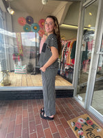 Striped Straight Leg Pants
