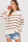 Striped Pullover Oversize Sweater