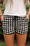 Black Gingham Everyday Shorts