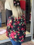 Floral Peasant Top