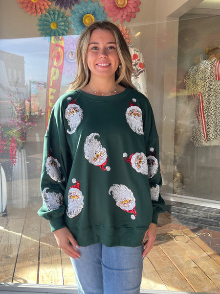 Sequin Santa Sweatshirt