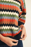 Zig Zag Sweater - Black Multi