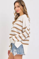 Striped Pullover Oversize Sweater