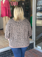 Leopard 3/4 Sleeve Top