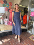 Plaid Nights Smocked Dress