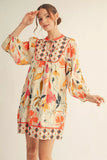 Floral Peasant Dress