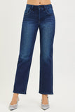 TUMMY CONTROL MID RISE ANKLE STRAIGHT JEANS