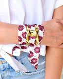 Serafina Scarf Bracelet Mrn Floral